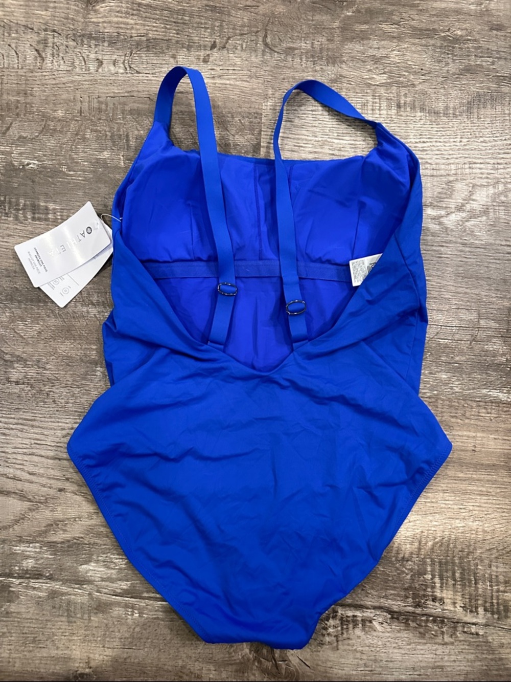 Athleta NWT XL Hermosa Cobalt Blue Classic One-Piece Swimsuit - Picture 6 of 9